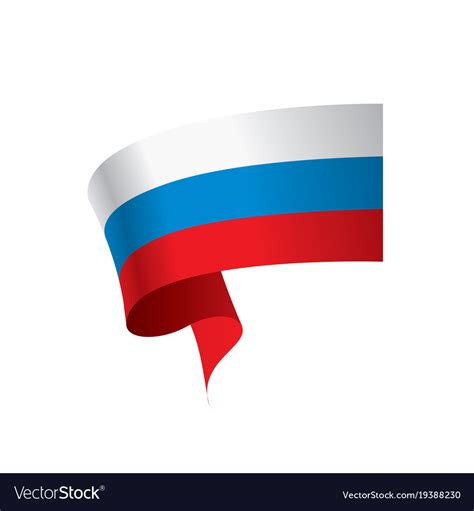 Russia flag Royalty Free Vector Image - VectorStock