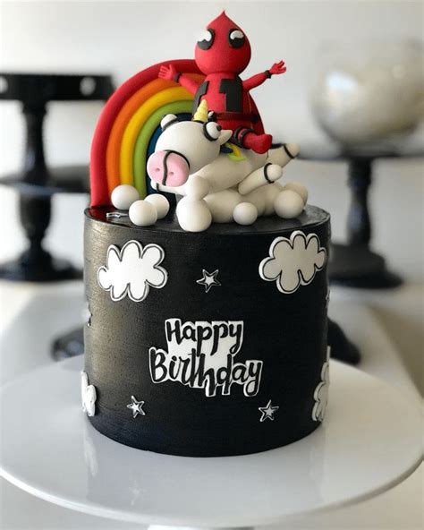 Deadpool Birthday Cake Ideas Images (Pictures) | Deadpool birthday, Cute birthday cakes ...