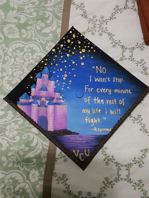 Graduation Cap Decoration, Disney, Tangled, Rapunzel, quotes, college, grad cap decor | Disney ...