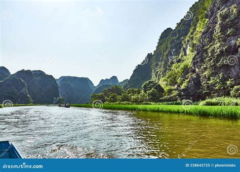 Boat ride in Tam Coc stock image. Image of vietnam, visiting - 238643725