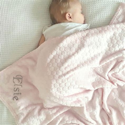 Personalised Pink Baby Girl Fleece Blanket By D Caro ...