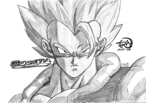 Dargoart Drawing Of Gogeta. / How to Draw Gogeta from Dragon Ball Z in Easy Steps ...