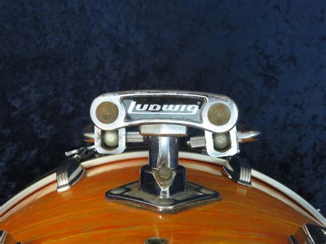 Ludwig 4 Piece Mod Orange Wood Drum Set Serial #926006