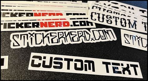 CUSTOM PRINTED TEXT STICKERS - PERSONALIZED WINDOW DECALS – StickerNerd.com