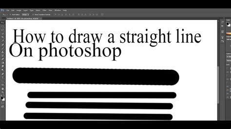 How To Draw A Straight Line In Photoshop Elements - Design Talk