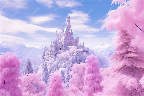 Premium AI Image | SnowCovered Castles Majestic Structures