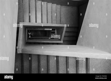 Modern lobby with stairs Black and White Stock Photos & Images - Alamy