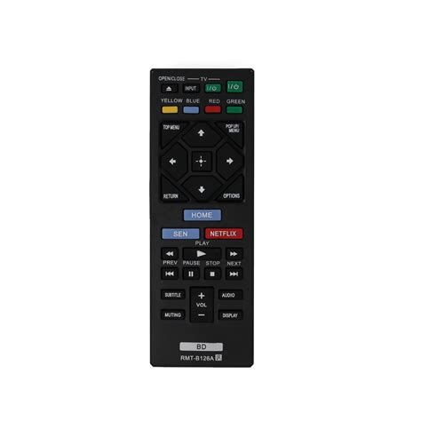 Replacement Sony RMT-B126A Blu-ray Disc Player Remote Control for Sony ...