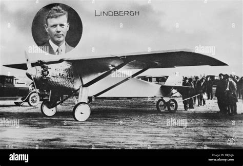 Charles A. Lindbergh with his Plane Spirit of St. Louis Stock Photo - Alamy