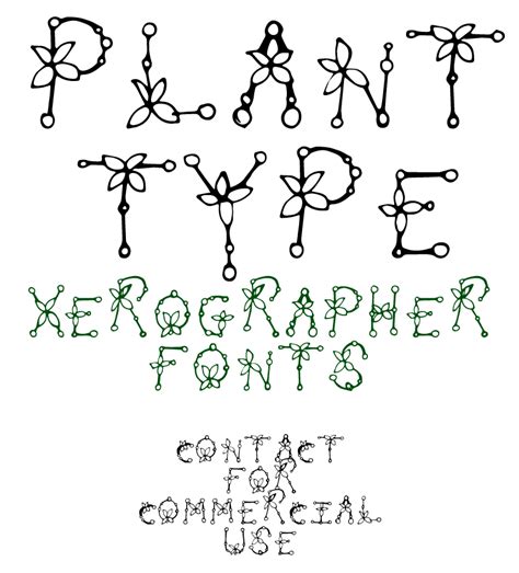 Plant Type Font | dafont.com