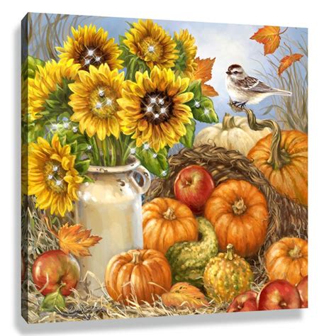 August Grove® Bountiful Harvest by - Unframed Painting | Wayfair