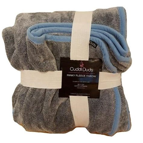 Cuddl Duds Minky Fleece Throw 50"X70" BLUE - Walmart.com - Walmart.com