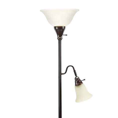 Better Homes and Gardens Torchiere Combo Floor Lamp with Reading Light ...