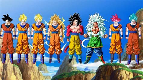 Goku all forms by https://michaeld8489.deviantart.com on @DeviantArt | Anime dragon ball goku ...