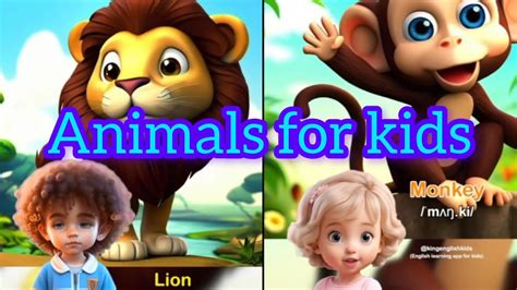 Animals for kids - YouTube