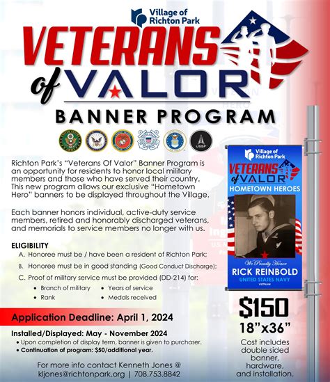 Veterans of Valor Banner Program | Richton Park, IL - Official Website