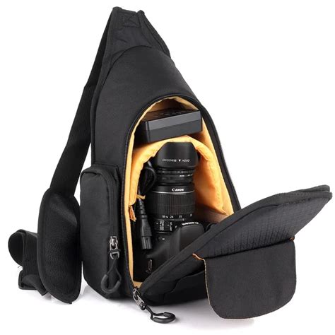 DSLR Camera Sling Bag Shoulder Digital Case For Canon Camera Nikon Sony ...