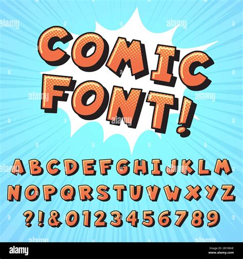 Comic letters hi-res stock photography and images - Alamy