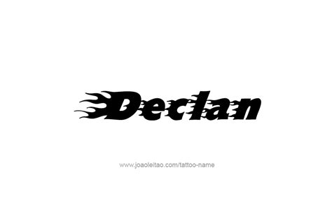 Declan Name Tattoo Designs