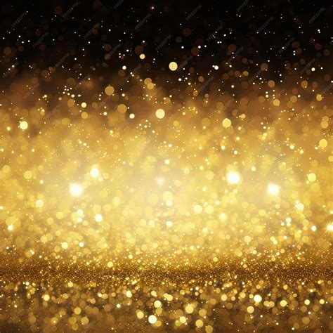 Black Gold Glitter Background