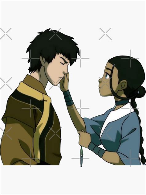 "Katara offers to heal Zuko scar Avatar" Sticker for Sale by blueeyes374 | Redbubble