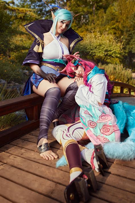 Spirit Blossom Vayne and Ahri by azproduction on DeviantArt