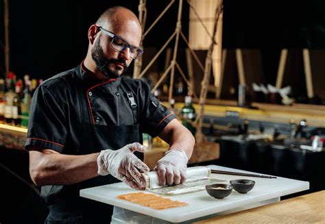 A Male Chef Making a Sushi · Free Stock Photo