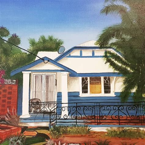 Acrylic Painting of a House