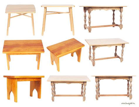 Wooden tables PNG image