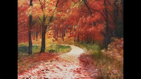 Autumn Path Acrylic Painting Step-By-Step Tutorial - YouTube