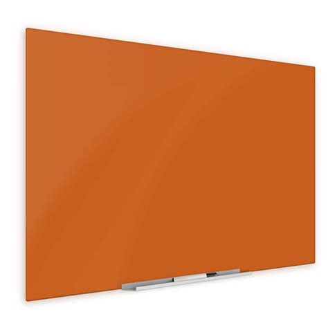 Buy (36" x 48") Glass Dry Erase Board, Eased Corners Floating Peach ...