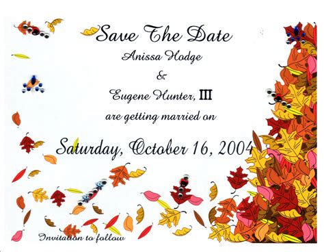 3 Best Images of Fall Wedding Invitations Templates Printable Free - Vintage Wedding Invitation ...