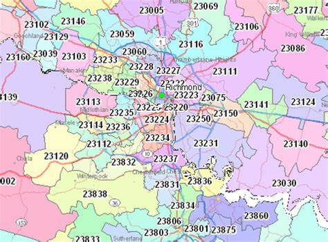 Richmond Zip Code Map - Zip Code Mapped