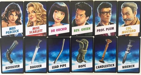 Toys & Hobbies Game Pieces & Parts Cluedo Spare Parts Cards & Weapons Pieces Spares Replacement ...