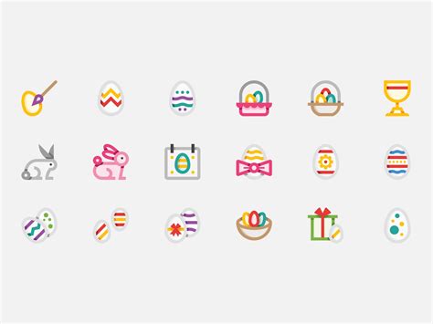 Easter Icons by EDT.Graphics on Dribbble