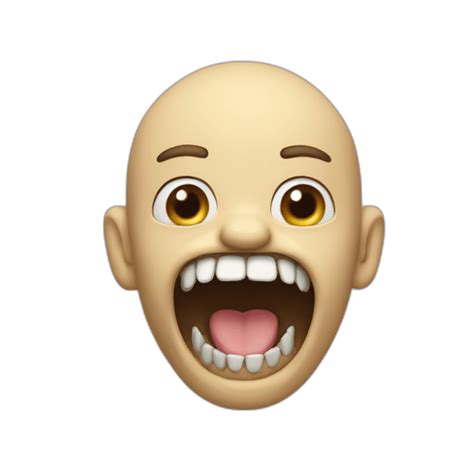 OK this mewing emoji I found on Google is disturbingly terrifying : r/Emoji