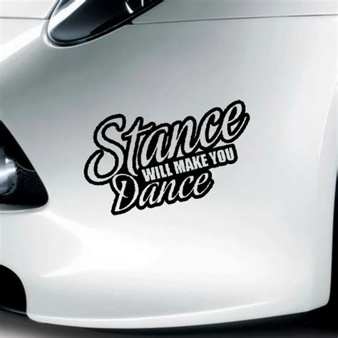 XGS DECAL Car decal vinyl cut sticker Stance Will Make You Dance 15CM X 9CM car motorcycle ...