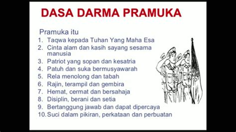 Dasa darma Pramuka - YouTube