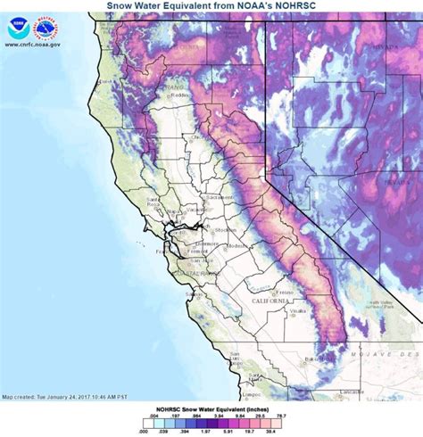 Snow Water Content In California | 197% of Average For This Time of ...