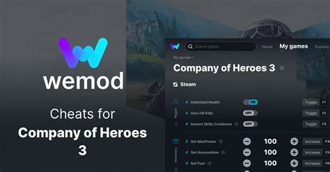 Company of Heroes 3 Cheats and Trainers for PC - WeMod