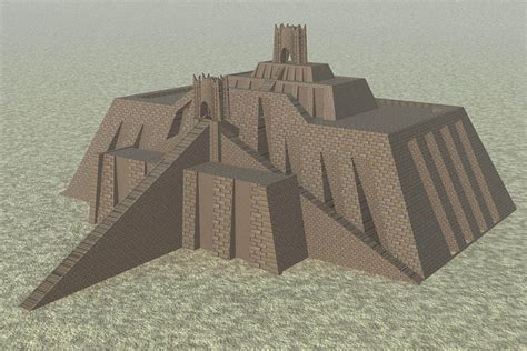 Reconstruction of the Ziggurat of Ur (Illustration) - World History ...