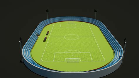 Modelo de cancha de fútbol 3d Modelo 3D $10 - .c4d .fbx .obj .stl - Free3D