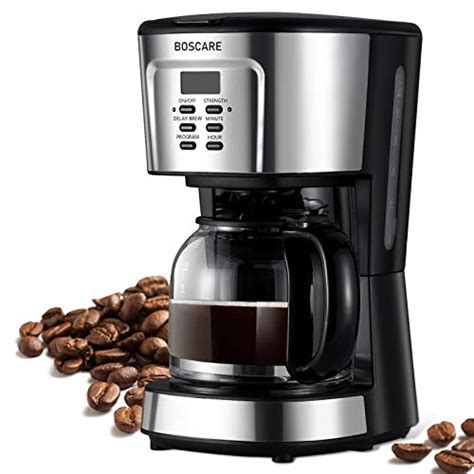 BOSCARE 12-Cup Programmable Coffee Maker: Drip Coffee Maker, Mini ...