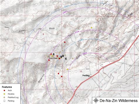 Bisti Badlands New Mexico Map - Bisti Badlands De Na Zin Wilderness ...