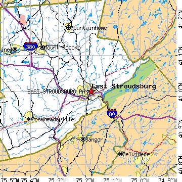 East Stroudsburg, Pennsylvania (PA) ~ population data, races, housing & economy