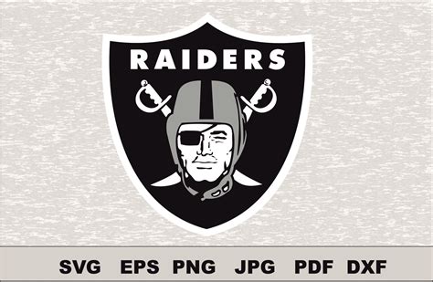 Oakland Raiders SVG Logo Silhouette Studio Transfer Iron on Cut File ...