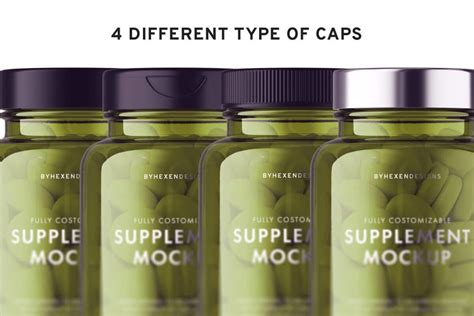 27+Best Free Vitamin Bottle Mockup PSD Template for Designer