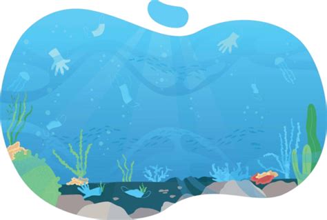 Ocean Pollution 2d Vector Web Bannerposter Pollution Plastic Mask Vector, Pollution, Plastic ...