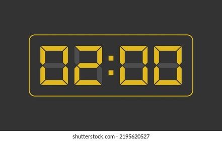 0200 Digital Clock Number Vector Illustration Stock Vector (Royalty Free) 2195620527 | Shutterstock