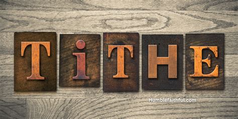 7 blessings of tithing - What did Jesus say? – Humble & Faithful Co.